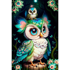Bird-Full Round Diamond Painting-40x60cm-Large Size