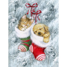 Load image into Gallery viewer, Christmas-Full Round Diamond Painting-30x40cm
