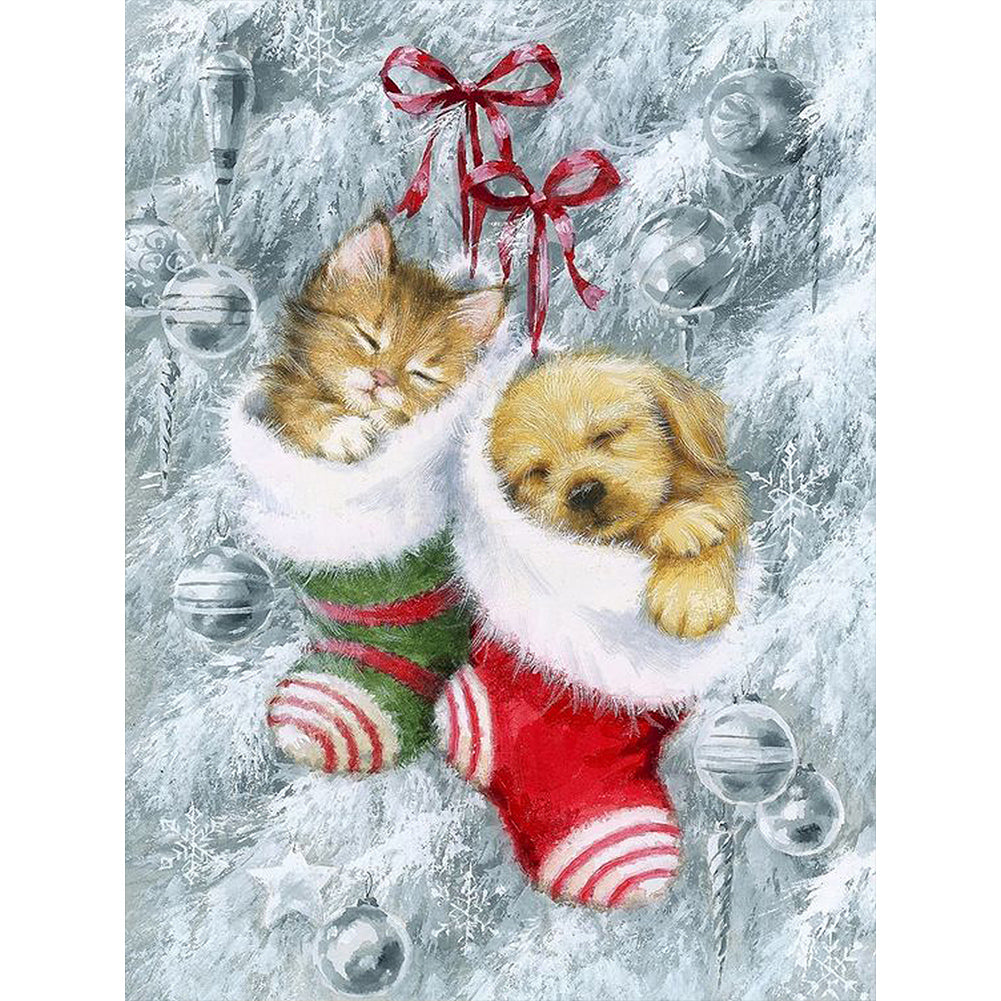 Christmas-Full Round Diamond Painting-30x40cm