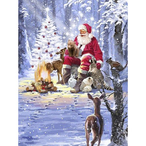 Christmas-Full Round Diamond Painting-30x40cm
