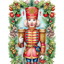 Load image into Gallery viewer, Nutcracker-Full Round Diamond Painting-30x40cm
