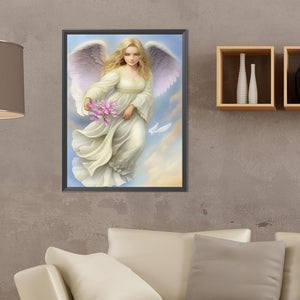 Angel-Full Round Diamond Painting-30x40cm