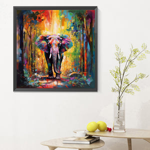 Elephant-Full Round Diamond Painting-30x30cm