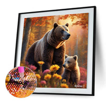 Load image into Gallery viewer, Bear-Full Round Diamond Painting-30x30cm
