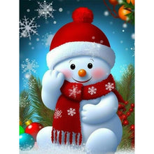 Load image into Gallery viewer, Christmas Snowman-Full Round Diamond Painting-30x40cm
