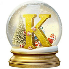 Load image into Gallery viewer, Christmas Alphabet Crystal Ball A-Full Round Diamond Painting-30x30cm
