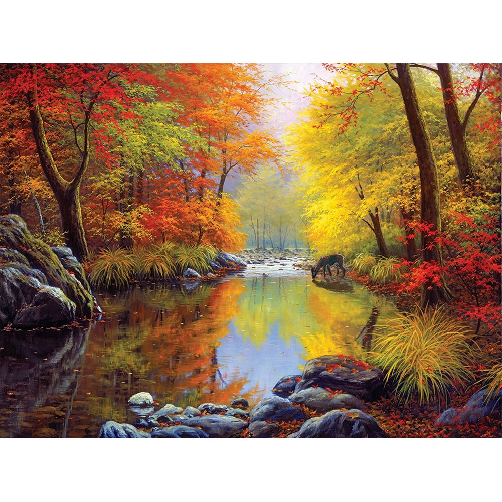 Landscape-Full Round Diamond Painting-40x30cm