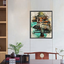 Load image into Gallery viewer, Watercolor Budapest-Full Round Diamond Painting-40x50cm
