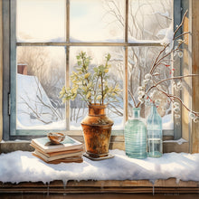 Load image into Gallery viewer, Winter Room-Full Round Diamond Painting-30x30cm
