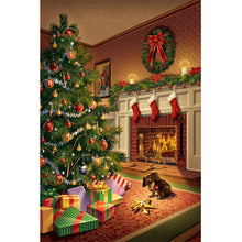 Load image into Gallery viewer, Christmas Holiday Atmosphere-Full Round Diamond Painting-40x60cm-Large Size
