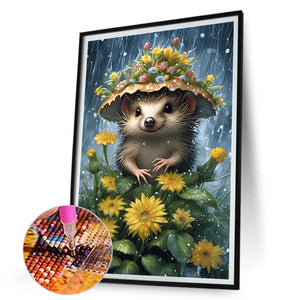 Hedgehog-Full Round Diamond Painting-30x45cm