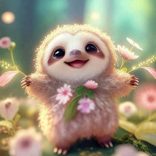 Load image into Gallery viewer, Sloth-Full Round Diamond Painting-30x30cm

