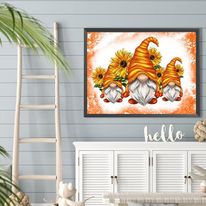 Gnome-Full Round Diamond Painting-40x30cm