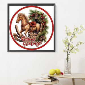 Christmas Trojan-Full Round Diamond Painting-30x30cm