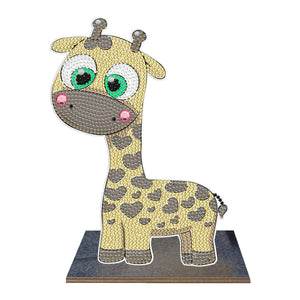 Owl-Single Side Drill-Wooden Diamond Desktop Ornament