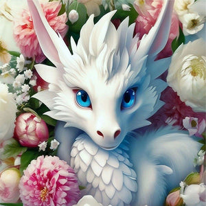 Animal Flower-Full Round Diamond Painting-30x30cm
