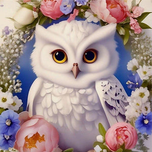 Animal Flower-Full Round Diamond Painting-30x30cm