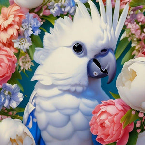 Animal Flower-Full Round Diamond Painting-30x30cm