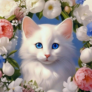 Animal Flower-Full Round Diamond Painting-30x30cm