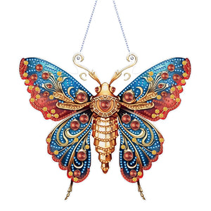 Butterfly Hummingbird-Single Side Diamond Pendant