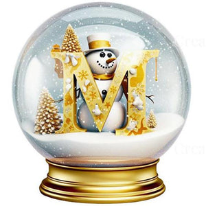 Christmas Crystal Ball M-Full Round Diamond Painting-50x50cm