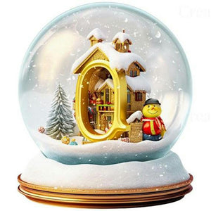 Christmas Crystal Ball M-Full Round Diamond Painting-50x50cm