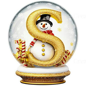 Christmas Crystal Ball M-Full Round Diamond Painting-50x50cm