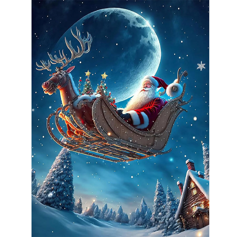 Christmas-Full Round Diamond Painting-30x40cm