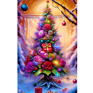 Christmas House-Full Round Diamond Painting-40x60cm-Large Size
