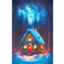 Load image into Gallery viewer, Christmas House-Full Round Diamond Painting-40x60cm-Large Size
