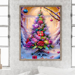 Christmas Tree-Full Round Diamond Painting-30x40cm