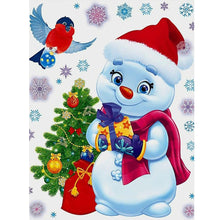 Load image into Gallery viewer, Christmas Snowman-Full Round Diamond Painting-30x40cm
