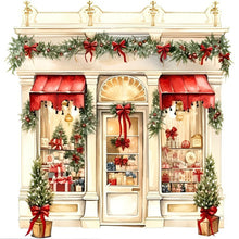 Load image into Gallery viewer, Christmas House-Full Round Diamond Painting-30x30cm
