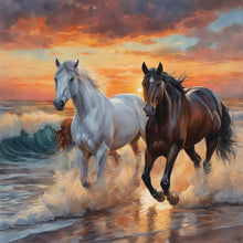 Load image into Gallery viewer, Horse-Full Round Diamond Painting-40x40cm
