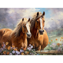 Load image into Gallery viewer, Horse-Full Round Diamond Painting-40x30cm
