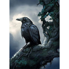 Load image into Gallery viewer, Crow-Full Round Diamond Painting-40x55cm
