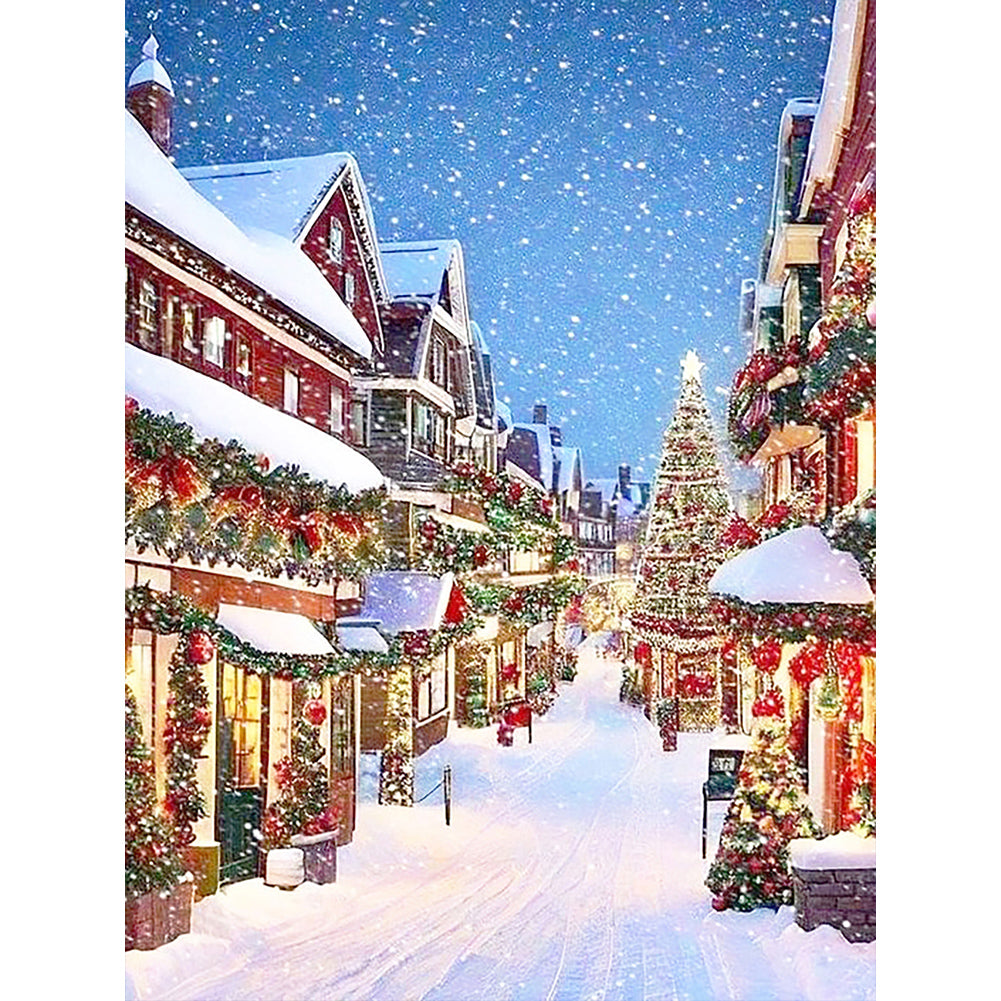 Christmas-Full Round Diamond Painting-30x40cm