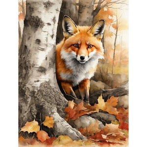 Forest Animals-Full Round Diamond Painting-30x40cm