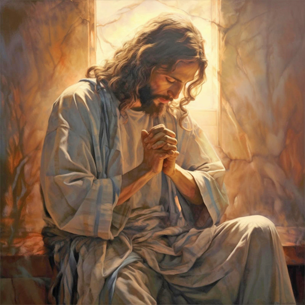 Jesus-Full Round Diamond Painting-30x30cm