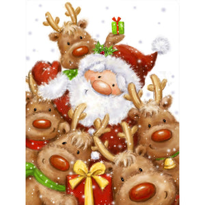 Christmas-Full Round Diamond Painting-30x40cm