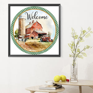 Farm Country-Full Round Diamond Painting-30x30cm