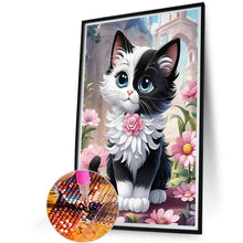 Load image into Gallery viewer, Cat-Full Round Diamond Painting-40x60cm-Large Size
