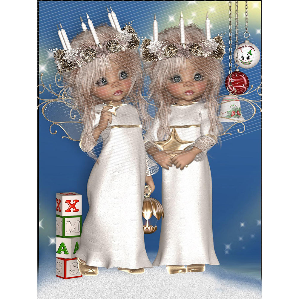 Doll-Full Round Diamond Painting-30x40cm