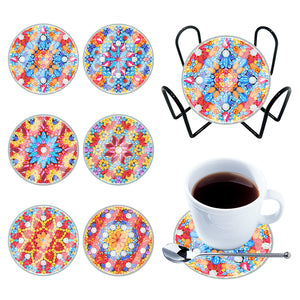 6PCS Butterfly-Acrylic Waterproof Diamond Coaster