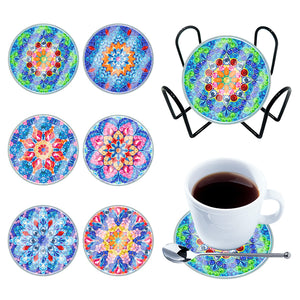6PCS Butterfly-Acrylic Waterproof Diamond Coaster