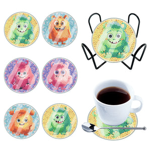 6PCS Butterfly-Acrylic Waterproof Diamond Coaster