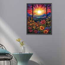 Load image into Gallery viewer, Beautiful Sunrise-Full Round Diamond Painting-40x50cm
