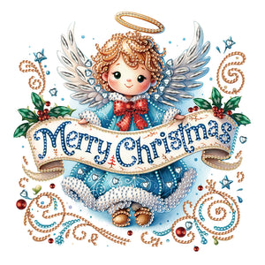 Christmas Angel-Partial Special Diamond Painting-30x30cm