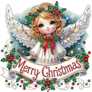 Christmas Angel-Partial Special Diamond Painting-30x30cm
