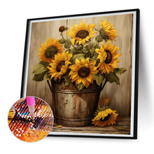 Load image into Gallery viewer, Sunflower-Full Round Diamond Painting-30x30cm
